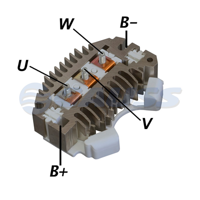 RECTIFICADOR CHEVROLET 60AMP 6X50A HEAVY DUTYTIPO DELCO