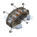 RECTIFICADOR CHEVROLET 60AMP 6X50A HEAVY DUTYTIPO DELCO