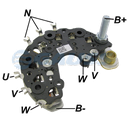 RECTIFICADOR RENAULT SANDERO CLIO MEGANE KANGOO 85AMP 6X35A AVALANCHE (ZENER) (GA984) TIPO VALEO