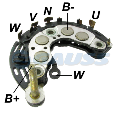 [07GA1890] RECTIFICADOR FORD FIESTA ECO SPORT 95AMP 8X35A AVALANCHE (ZENER)(GA350 GA360) TIPO VISTEON