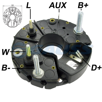 RECTIFICADOR SCANIA VOLVO MB MERCEDES BENZ 140AMP 14X35A TIPO BOSCH