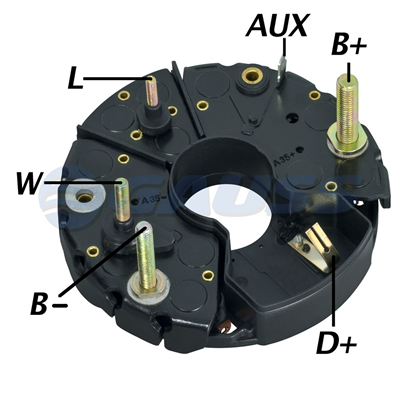 RECTIFICADOR BUSES IVECO MB MERCEDES BENZ 1113 VOLVO NL10 NL12 90AMP 8X35A AVALANCHE (ZENER) 35A (GA304) TIPO BOSCH