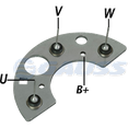 RECTIFICADOR WAPSA TRACTORES AGRALE TIPO BOSCH 65AMP 6X35A TIPO BOSCH