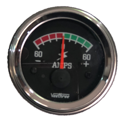 [16217085] AMPERIMETRO 60-60 52MM ESCALA COLOR ARO CROMADO