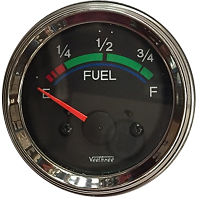 [16260938] MARCADOR GASOLINA SIN FLOTADOR 12V ARO CROMADO