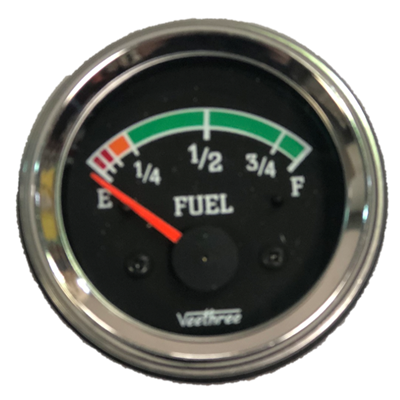 [16267284] MARCADOR GASOLINA SIN FLOTADOR 12V ESCALA COLOR ARO CROMADO
