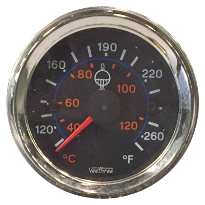 [16057077] MARCADOR TEMPERATURA AGUA MECANICO 400" 10.16M ARO CROMADO