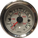 MARCADOR TEMPERATURA AGUA MECANICO 72" 1.83M TABLERO BLANCO ARO CROMADO