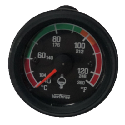 MARCADOR TEMPERATURA AGUA MECANICO 144" 3 66M ESCALA COLOR ARO NEGRO