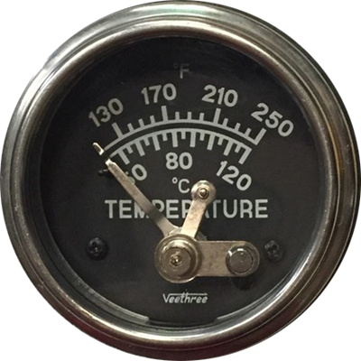 MARCADOR TEMPERATURA AGUA MECANICO 144" 3.66M SISTEMA MORPHY ARO CROMADO