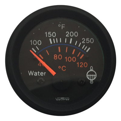 [16270713] MARCADOR TEMPERATURA AGUA ELECTRICO 24V 40Ø-120Ø ARO NEGRO