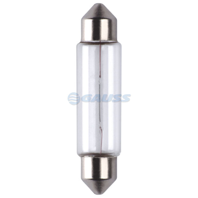 [28GL6411] BOMBILLO TIPO FUSIBLE 11X44 SV8.5-8 12V 10W MINIATURA STD CAJA X 10 6411 12866-CI MOTOCICLETA