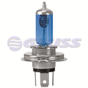BOMBILLO HALOGENO H4 P43 12V 35/35W FARO MAXLIGHT 110% MAS LUZ 5000K PREMIUM CAJA UNIDAD