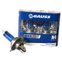 BOMBILLO HALOGENO H4 P43 12V 55/60W FARO MAXLIGHT 110% MAS LUZ 5000K PREMIUM DUOPACK 64193CBA GL122