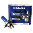 BOMBILLO HALOGENO H4 P43 12V 90/100W FARO MAXLIGHT 110% MAS LUZ 5000K PREMIUM DUOPACK 62203CBA