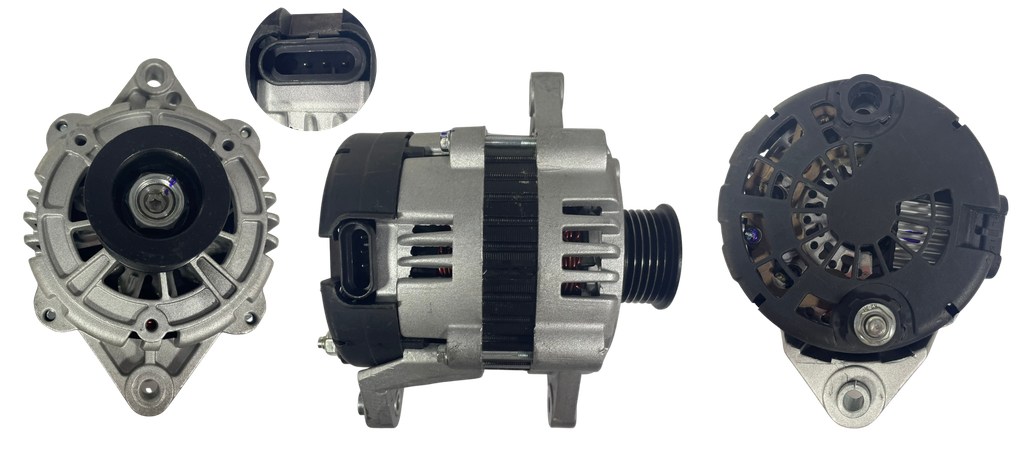 ALTERNADOR CHEVROLET AVEO 1.4 /1.5 /1.6 /OPTRA 1.4 /1.6 /1.8 12V 85A 3P SEÑAL N/C-IG-L 6PK DELCO