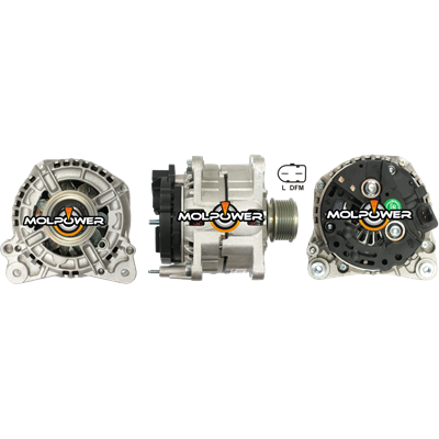 ALTERNADOR VOLKSWAGEN JETTA /GOLF IV /AUDI A3 /SEAT LEON /IBIZA 12V 120A 2P SEÑAL L-DFM 8PK VALEO