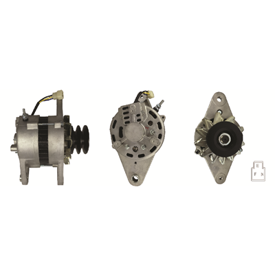 ALTERNADOR MAQUINARIA AGRICOLA 24V 70AMP TIPO NIKKO REG EXTERNO POLEA DOBLE EN V NEW