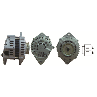 [3723100-34E01] ALTERNADOR NISSAN MAXIMA V6 3.0 /MONTACARGAS 12V 90A 2P SEÑAL L-S 6PK HITACHI