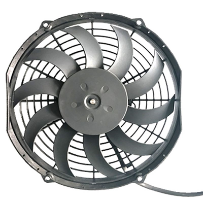 [74GE1143] MOTOVENTILADOR UNIVERSAL 11" 12V 10ASPAS Ø MOTOR HORARIO P180W ASPIRA Ø HELICE272MM SIN AIRE