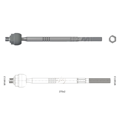 TERMINAL AXIAL FIAT LINEA 09-16 PUNTO 08-17 L:275 RC:M14-1 50 RP:M14-1 50 TP:86N.M MTC:78N.M 