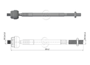AXIAL DIRECCION RENAULT CLIO II 1.4 1.6 2002-2009 SYMBOL 1.4 1.6 2002-2010 KANGOO