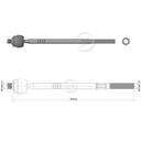 TERMINAL AXIAL VOLKSWAGEN FOX 04 GOL 09 POLO 2003 SAVEIRO 2010 M14-1 50 86N.M 78N.M 