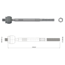 TERMINAL AXIAL FORD ECOSPORT 4X4 04 13 DIRECCION HIDRAULICA