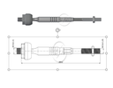 AXIAL DIRECCION NISSAN SENTRA B16 2.0 2006-2014