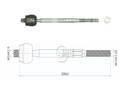 AXIAL DIRECCION NISSAN MARCH 1.6 2013-2021 VERSA 1.6 2012-2020 NOTE 1.6 2015-2019