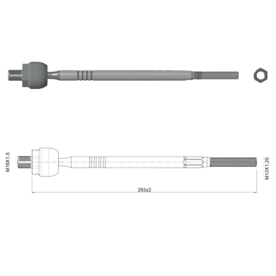 TERMINAL AXIAL KIA PICANTO MORNING PICANTO ION DIRECCION HIDRAULICA 