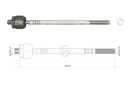 AXIAL DIRECCION HYUNDAI EXCEL 1.3 1.5 1992-1994 MITSUBISHI L300 2.0 2003-2010 STAREX 2.5 2005-2008 (LARGO ROSCA CABEZA 19 MM)
