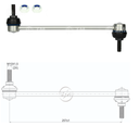 BIELETA BARRA ESTAB DEL NISSAN TIIDA 1.6 MR16 1.8 MR18 2007-2016 VERSA 1.6 2012-2020 MARCH 1.6 2013-2021 (L:257) TNK NL5461