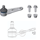 ROTULA SUSPENSION DER VOLKSWAGEN GOL 1.6 1.8 1995-2000 PARATI 1.6 1.8 1995-1998
