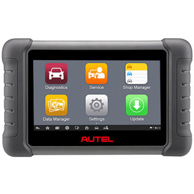 ESCANER AUTEL MAXIDAS DS808K TABLET 7" CABLEADA OBD1 OBDII MULTIMARCA MULTISISTEMA FUNC SERVICIO FUNC AVANZADAS 12V