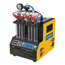 LIMPIADOR/PROBADOR DE INYECTORES CT160 PARA VEHICULO Y MOTOCICLETA , 4 PROBETAS CON TINA ULTRASONIDO