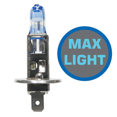 [28GL120] BOMBILLO HALOGENO H1 P14.5S 12V 55W FARO MAXLIGHT PERFORMANCE 110% MAS LUZ 40M20% LUMINOSIDAD LUJO DUOPACK 1987301105 64150NBU