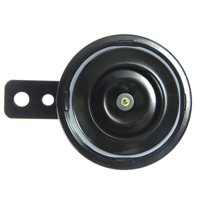 PITO UNIVERSAL NEGRO 12V 105DB 65MM /CAJA. SOPORTE LARGO MOTOCICLETA