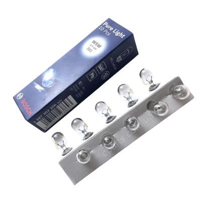 [CB1987302206] BOMBILLO INCANDESCENTE 2825 PURE LIGHT W5W W2.1X9.5D 12V T3.25  X UNIDAD EMPAQUE CAJA X 10