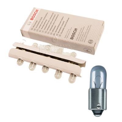 [CB1987302817] BOMBILLO MINIATURA 53 BA9S T4W 12V 4W LUZ TABLERO ECO LINE STD CAJA X 10 1987302817 2662 GL0053