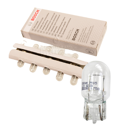 [CB1987302822] BOMBILLO INCANDESCENTE 7440 W21W W3X16D 12V T6.5  X UNIDAD EMPAQUE CAJA X 10