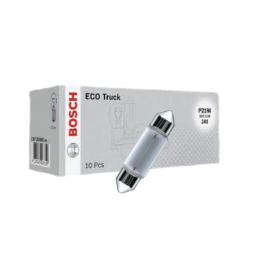 BOMBILLO TIPO FUSIBLE 11X35 C5W 24V 5W MINIATURA ECO TRUCK STD CAJA X 10 MOTOCICLETA
