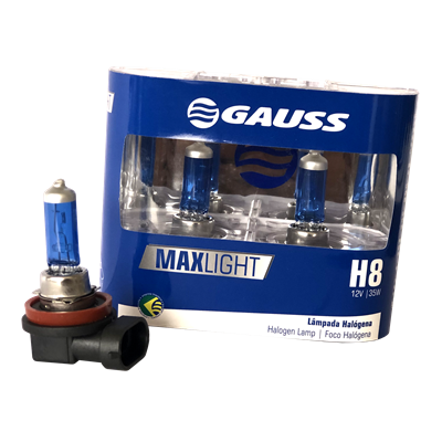 [28GL79] BOMBILLO HALOGENO H8 PGJ19-1 12V 35W FARO MAXLIGHT 110% MAS LUZ 5000K PREMIUM DUOPACK 64212CBA