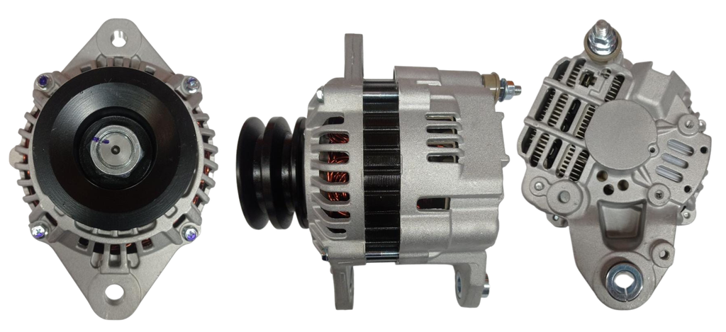ALTERNADOR MITSUBISHI CANTER 4D34 /KOBELCO 6D34 /HITACHI E70 24V 55A 2P SEÑAL L-R 2V MITSUBISHI