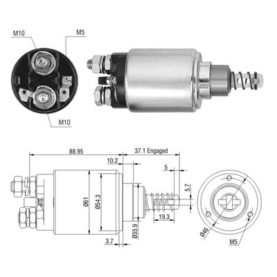 [02ZM-632] AUTOMATICO AGRALE 914 12V TIPO BOSCH