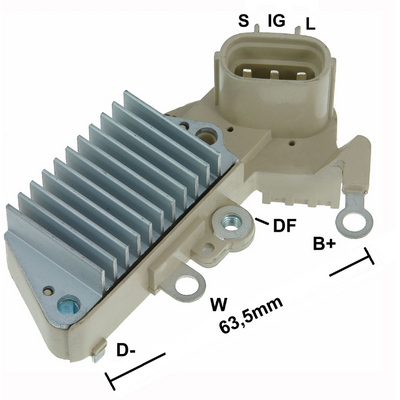 [07GA852] REGULADOR TOYOTA PICK-UP 3.0L T-1000 3.0L 12V 126000- 7100