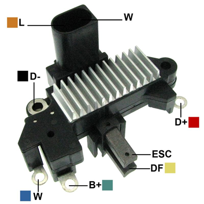 [07GA596] REGULADOR VW VOLKSWAGEN GOL 2001-2002 PARATI 12 2 L-W TIPO PRESTOLITE