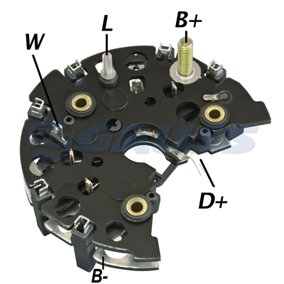 RECTIFICADOR MB MERCEDES BENZ 120AMP 8X35A AVALANCHE (ZENER) TRIDIODO Y CAPACITORTIPO BOSCH