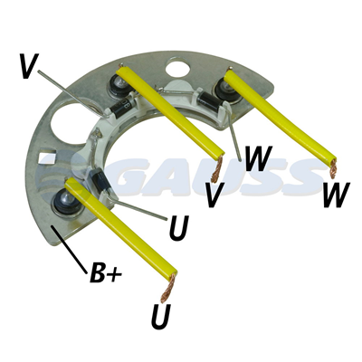 RECTIFICADOR WAPSA TRACTORES 65AMP 6X35A(GA001 GA011 GA058) TIPO BOSCH