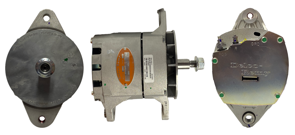 ALTERNADOR 20SI CATERPILLAR 3304 /3306 /3406 /3408 /CUMMINS NT855 /KTA19 /L10CASE IH J180 MOUNT 24V 45A 1T SEÑAL L SIN POLEA DELCO